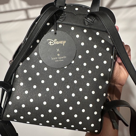 Kate Spade disney x kate spade new york minnie dome backpack Polka Dot Leather - Picture 2 of 3